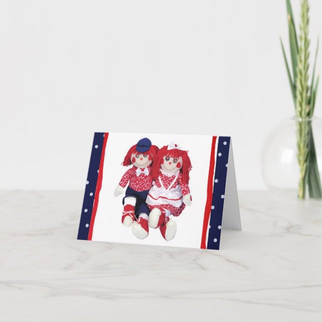 Cartão Raggedy Buddies Note Card (Frente)