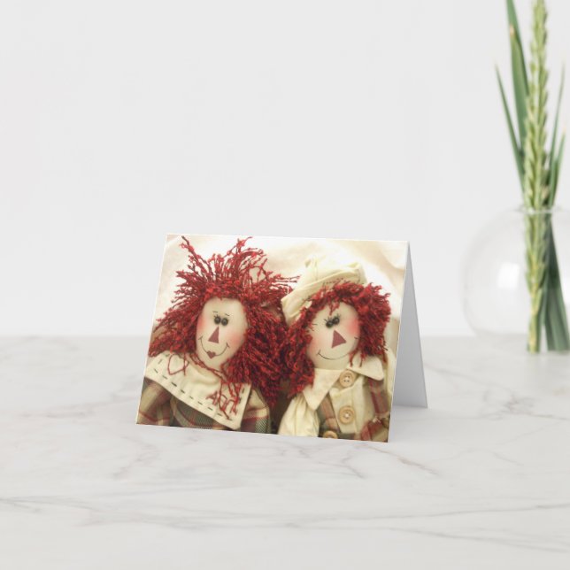 Cartão Raggedy Dolls Note Cards (Frente)