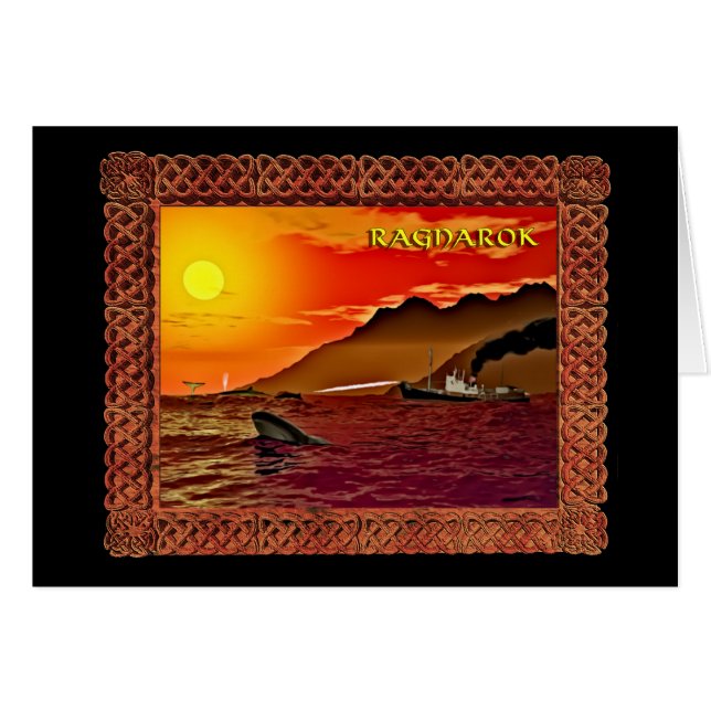 Cartão Ragnarok Para Baleias (Frente Horizontal)