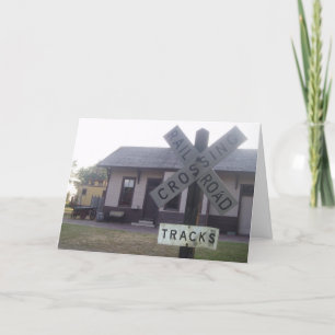 Cartão “Railroad Depot” Get Well Card