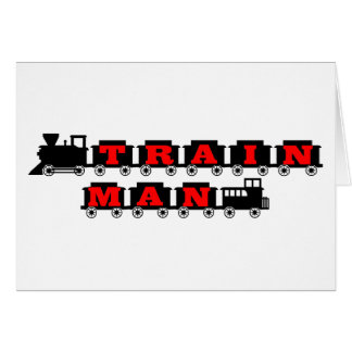 Cartão Railroading modelo do homem do trem