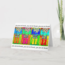 Cartão Rain boots and daisies, springtime, puddles happy