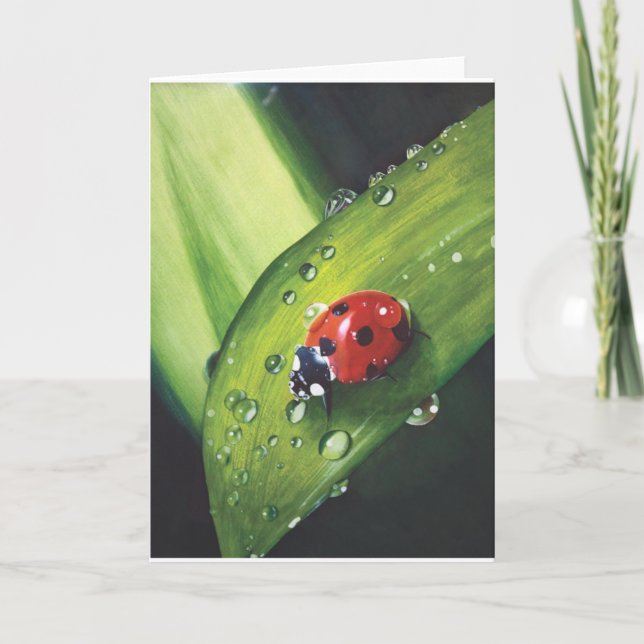 Cartão Rain Upon the Mown Grass Card (Frente)