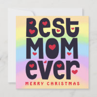 Rainbow Best Mãe Nunca Feliz Feriado De Natal