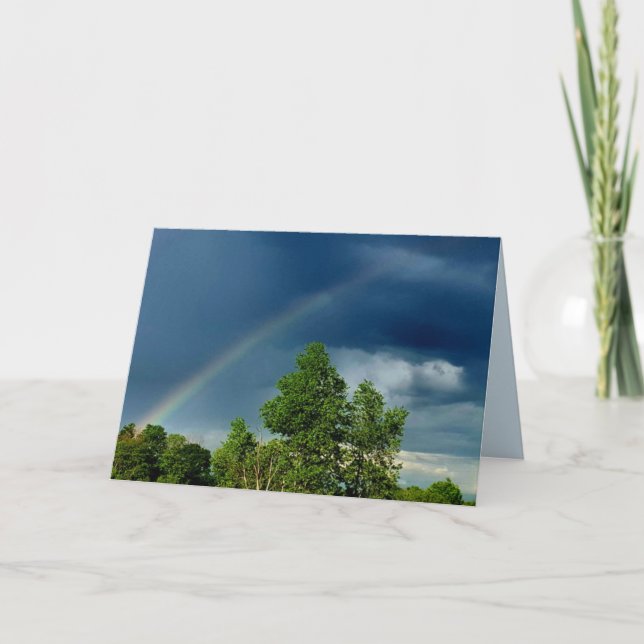 Cartão Rainbow Birthday Card (Frente)