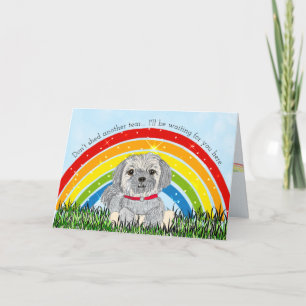Cartão Rainbow Bridge Pet Loss Sympathy