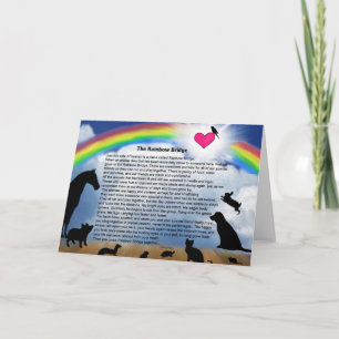 Cartão Rainbow Bridge Poem