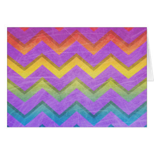 Cartão Rainbow Chevron por Shirley Taylor