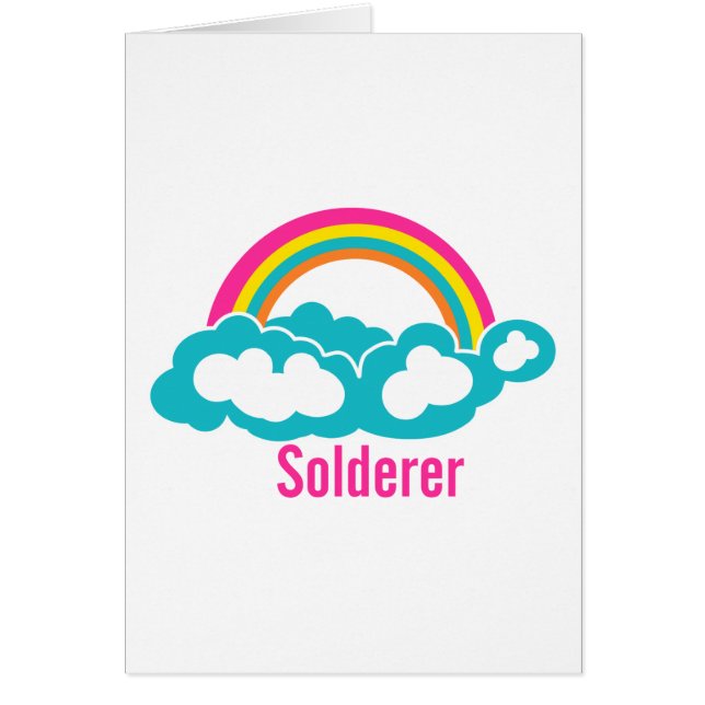 Cartão Rainbow Cloud Solderer (Frente)
