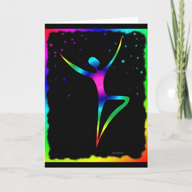 Cartão Rainbow Dancer 1 (Frente)
