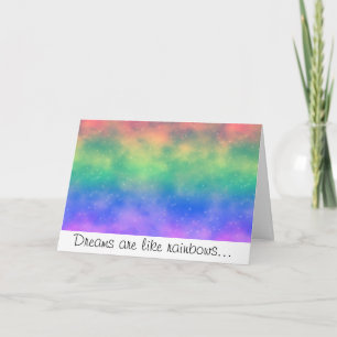 Cartão Rainbow Dreams Greeting Card