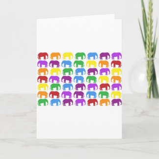 Cartão Rainbow Elephants ClassDesigner