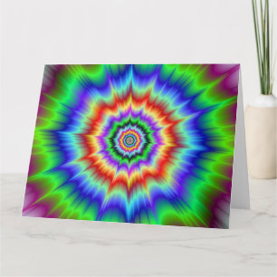 Cartão Rainbow Explosion Big Greeting Card