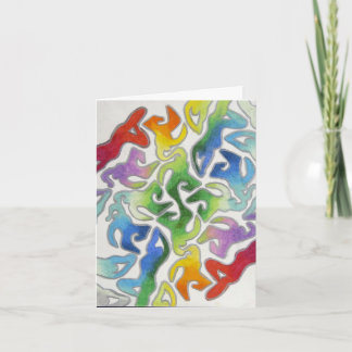 Cartão Rainbow Goddess Forms Note Card