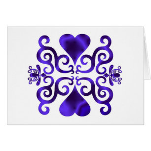 Cartão Rainbow Heart e Lily