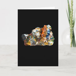 Cartão Rainbow Hematite Crystal Adicionar Uma Placa De Te