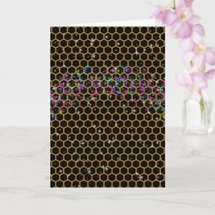 Cartão Rainbow Honeycomb 