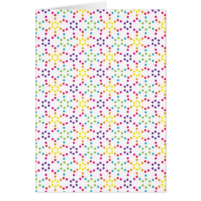 Cartão Rainbow Honeycomb (Frente)