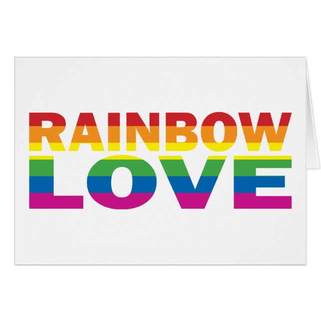CARTÃO RAINBOW-LOVE (Frente Horizontal)