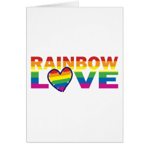 Cartão RAINBOW-LOVE.With-Hearteps
