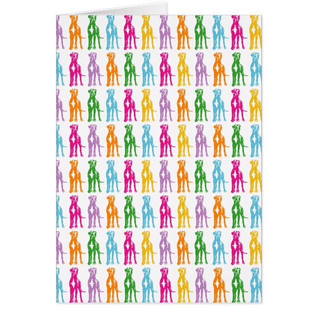 Cartão Rainbow Mastiff Pattern (Frente)