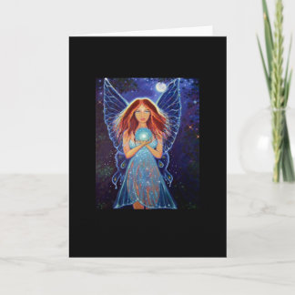 Cartão Rainbow Mystic Faery - Fairy Art Greeting Card