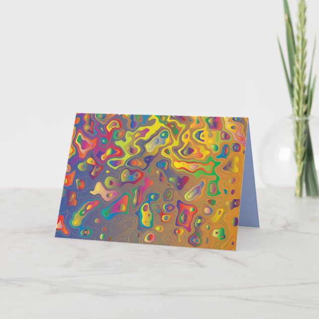 Cartão Rainbow prism water drops greeting card (Frente)