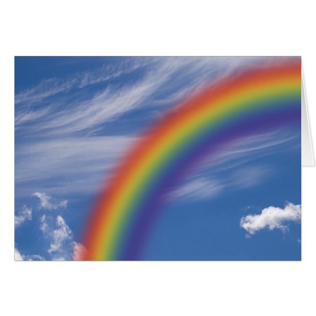 Cartão Rainbow Sky (Frente Horizontal)