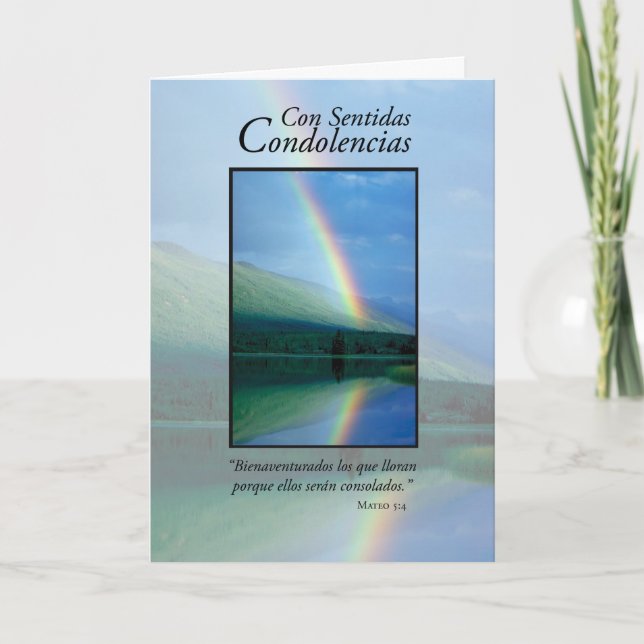 Cartão Rainbow Sympathy, Spanish Religious (Frente)