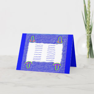 Cartão Rainbow Torah bar mitzvah bat mitzvah
