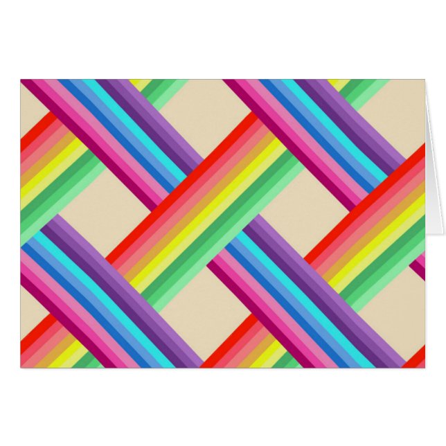 Cartão Rainbow Twist (Frente Horizontal)