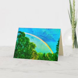 CARTÃO RAINBOW VERDE GREETING CARD