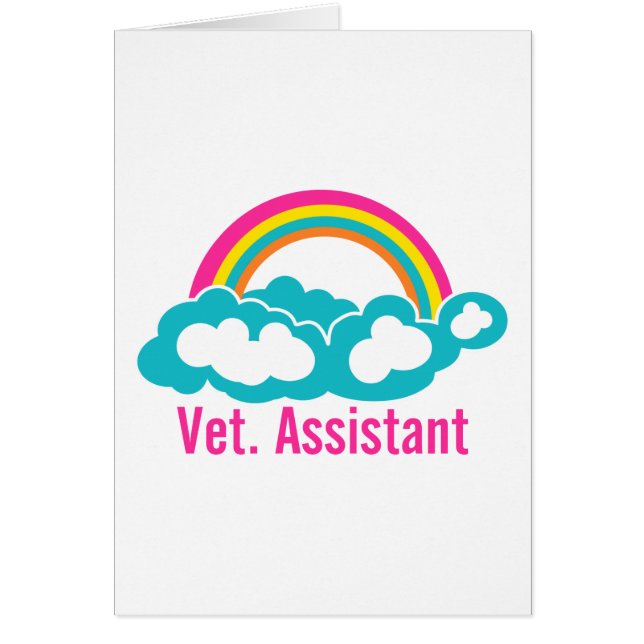 Cartão Rainbow Veterinary Assistant (Frente)