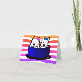 Cartão Rainbow Westies