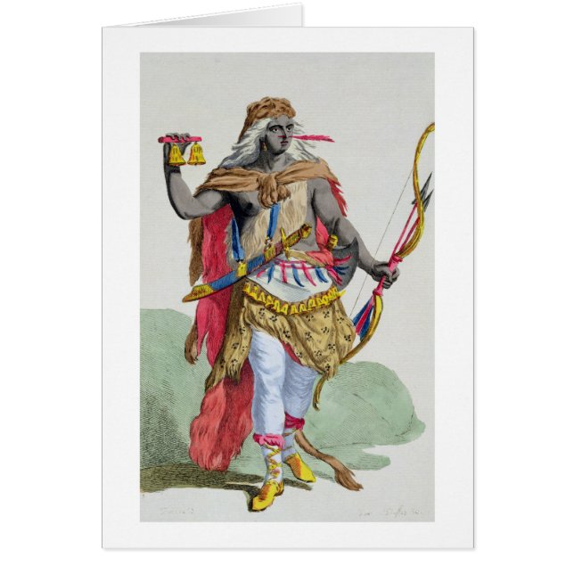 Cartão Rainha Anna Nzinga (1583-1663), 'de DES E de (Frente)