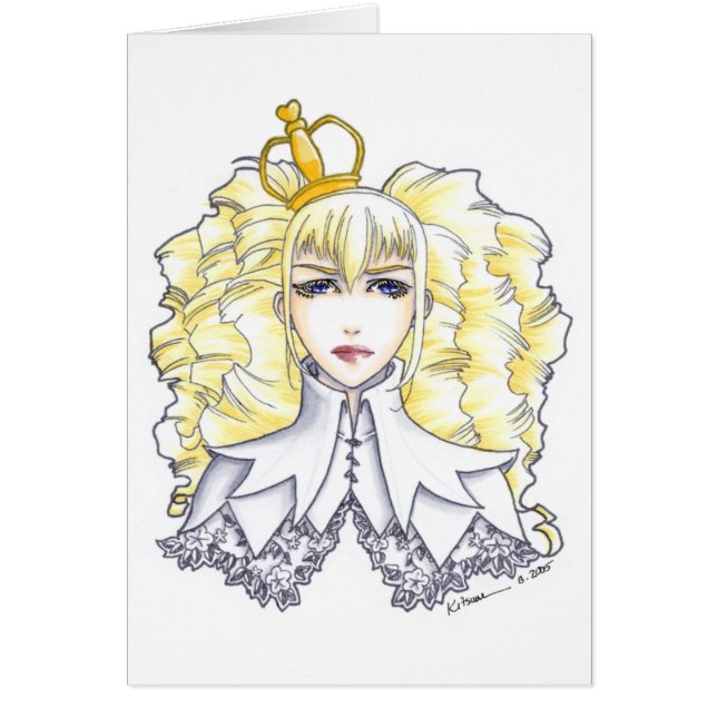 Cartão Rainha branca (Frente)