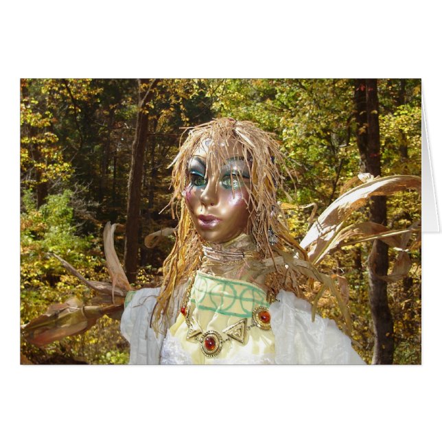 Cartão Rainha cintilando do milho (Frente Horizontal)