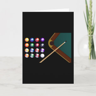 Cartão Rainha da Piscina Billiard