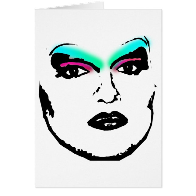 Cartão rainha de arrasto (Frente)