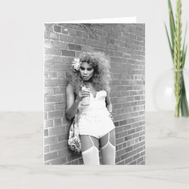 Cartão Rainha de arrasto NYC. 1989