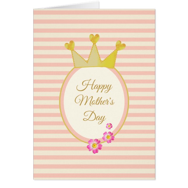 Cartão Rainha dia de as mães (Frente)