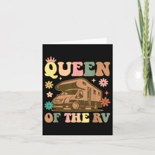Cartão Rainha Do Camping Queen Female Camper Rv Cam