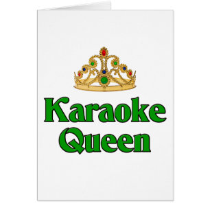 Cartão Rainha do karaoke