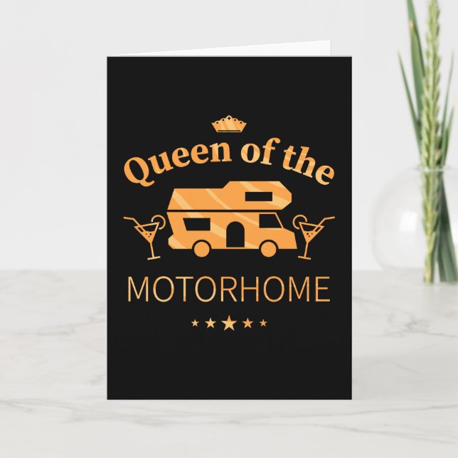 Cartão Rainha do Motohome - Presente para Esposa (Frente)