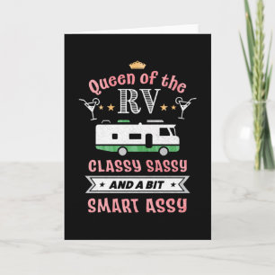 Cartão Rainha do RV - Presente Engraçado para Mulher Cam