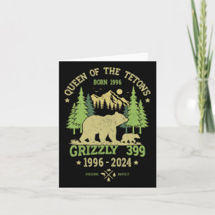 Cartão Rainha Dos Tetons Grizzly 9 Parque Nacional 1996-2