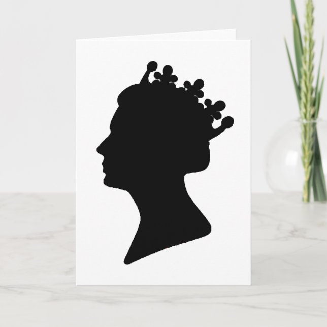 Cartão Rainha Elizabeth II (Frente)