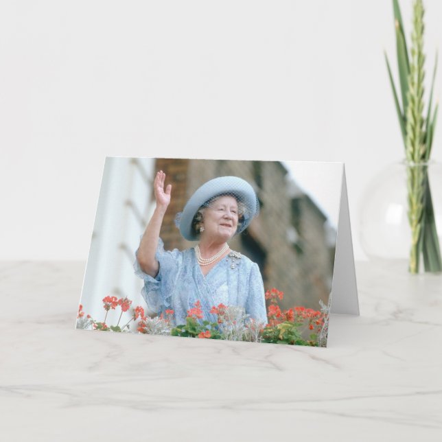 Cartão Rainha Elizabeth, Rainha Mãe 1985 (Frente)