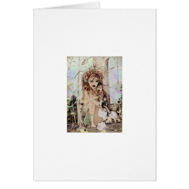 Cartão Rainha feericamente (Frente)