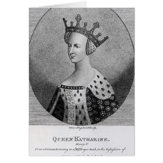 Cartão Rainha Katherine Pub. em 1792 (Frente)